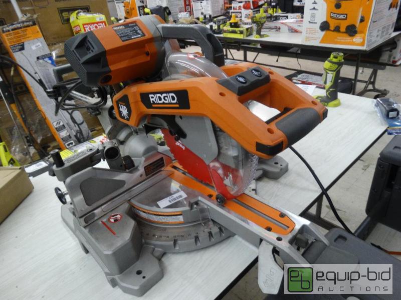 lot 279 image: Ridgid&nbsp10 Duel&nbspBevel Sliding miter...