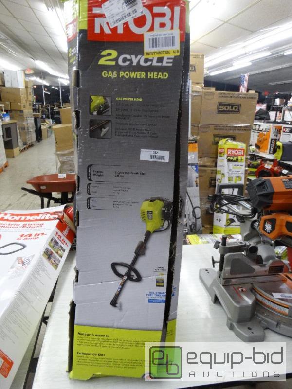lot 282 image: Ryobi&nbsp2 Cycle Gas Power Head Weedeater.&...