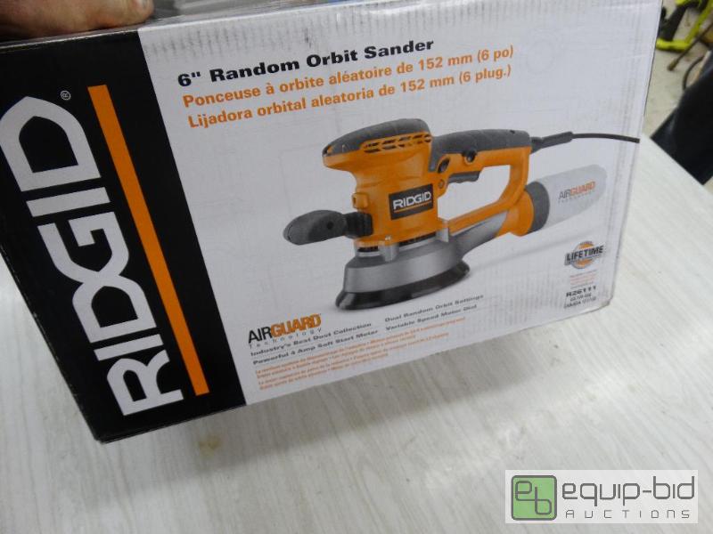 lot 293 image: Ridgid&nbsp6 Random Orbit Sander....