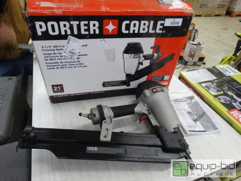 lot 301 image: Porter Cable 3 12 Round Head Framing Nailer...