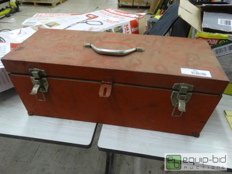 lot 303 image: Metal Tool Box WContents....