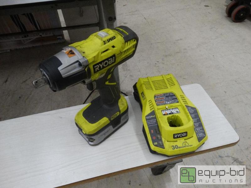 lot 307 image: Ryobi&nbsp18 Volt Impact Wrench WBatteryCh...