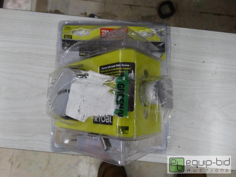 lot 313 image: Ryobi WoodMetal Door Lock Installation Kit....