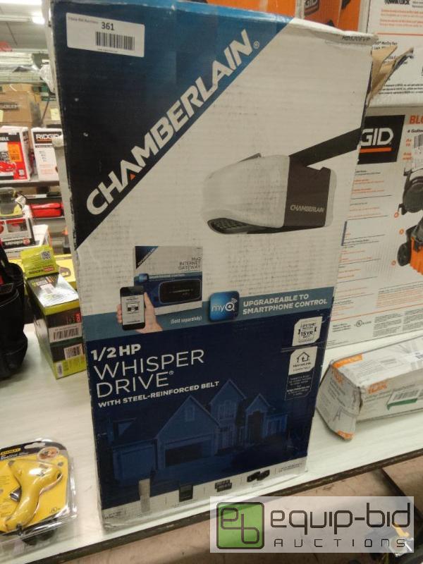 lot 361 image: Chamberlain 12 HP Whisper Drive Garage Door ...