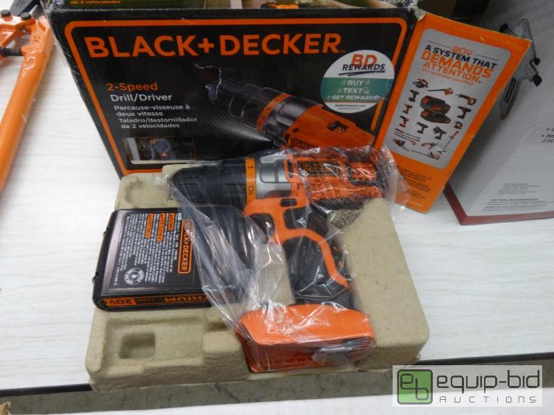 lot 368 image: Black &amp Decker 20 Volt Drill In Box....