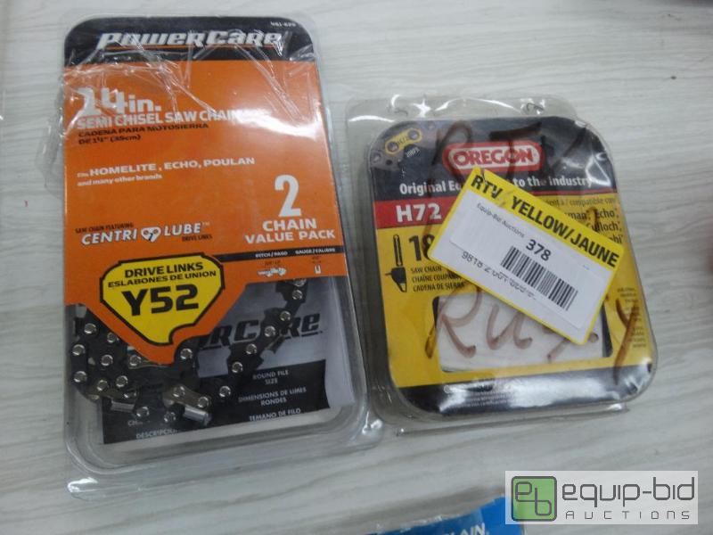 lot 378 image: 14 &amp 18 Chainsaw Chains....