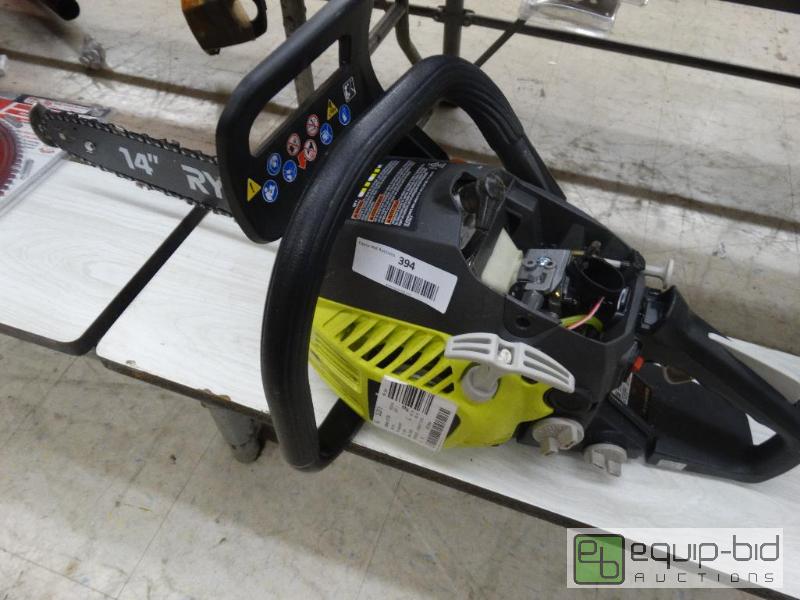 lot 394 image: Ryobi&nbsp14 Gas Chainsaw - Needs Work.&nbs...