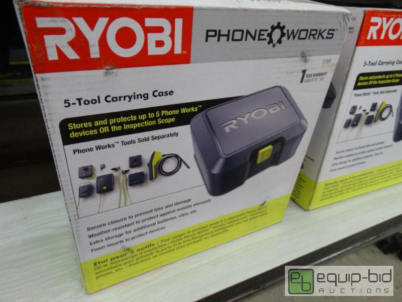 lot 414 image: Ryobi Phone Works 5 tool Carrying Case....