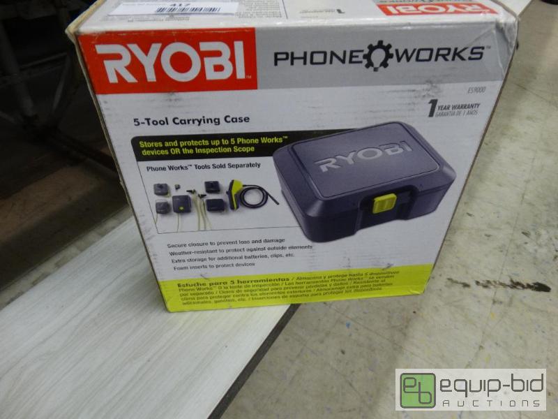 lot 417 image: Ryobi Phone Works 5 tool Carrying Case....
