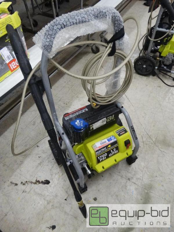 lot 425 image: Electric Ryobi &nbsp1700 PSI Pressure Washer...