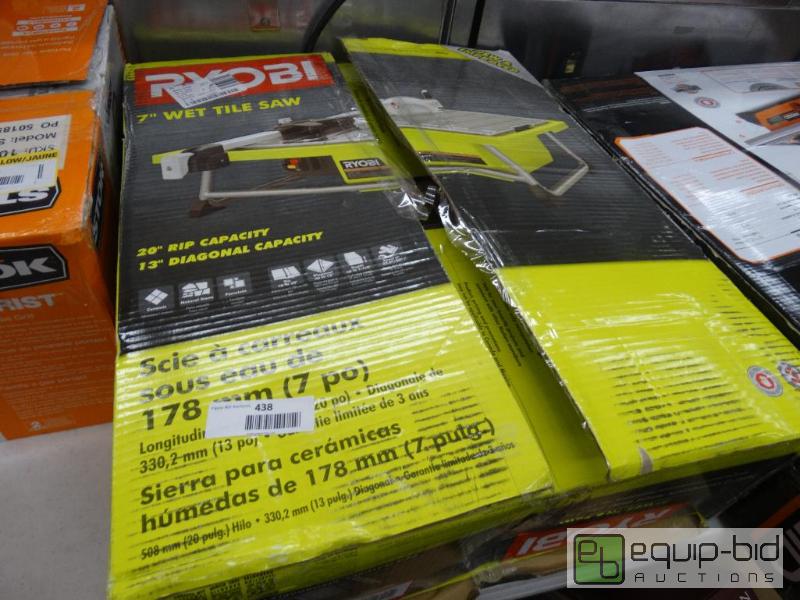 lot 438 image: Ryobi&nbsp7 Wet Tile Saw....