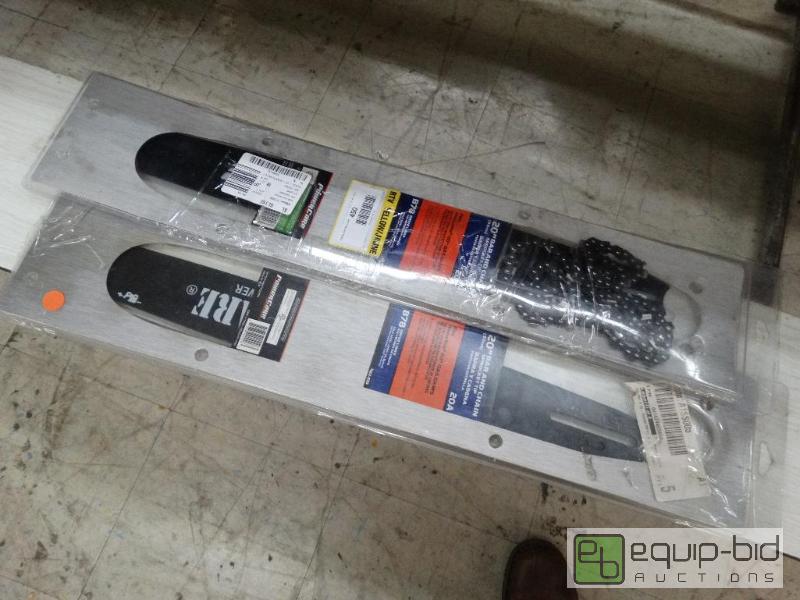 lot 450 image: 2 - Chainsaw Bar 20 One Has Chain.&nbsp...