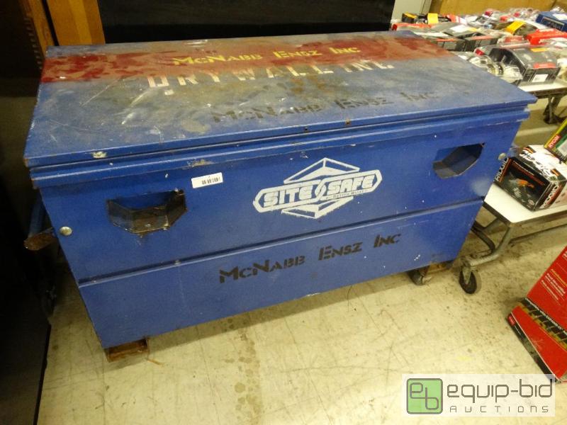 lot 7 image: Site Safe Job Box On Wheels - 48 L x 24 D x...