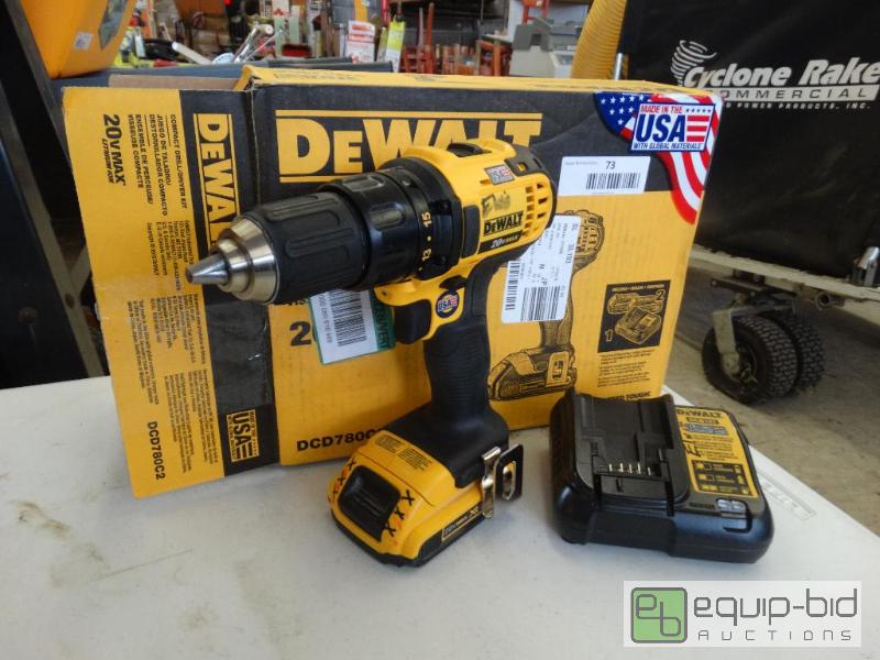 lot 73 image: Dewalt&nbsp20 Volt Max Compact DrillDriver ...