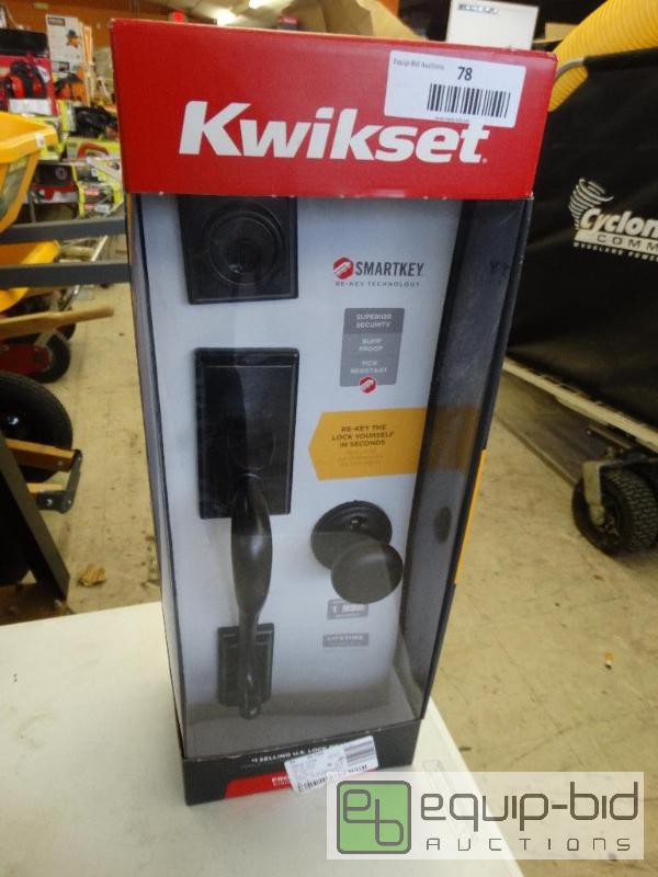 lot 78 image: Kwikset Front Entry Smart Key Door Set....