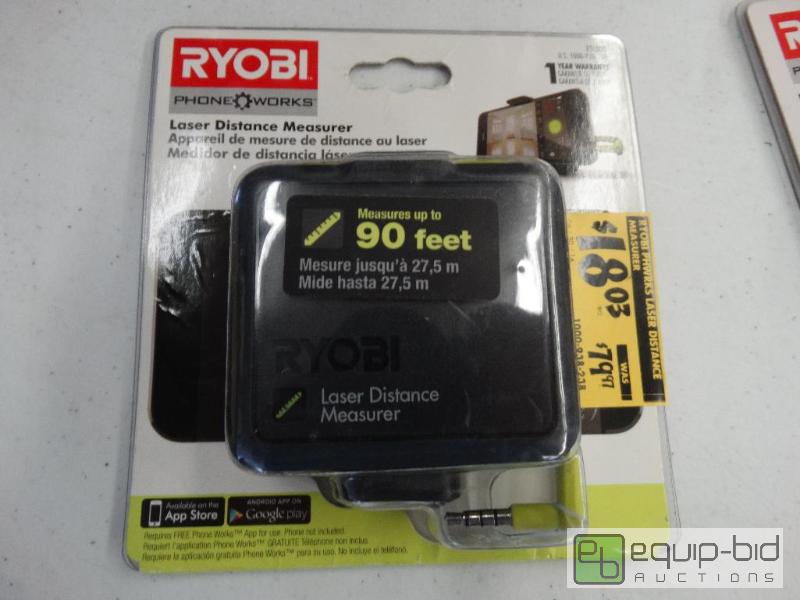 lot 83 image: Ryobi Phone Works Laser Distance Measurer In ...