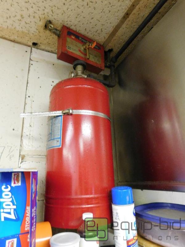 lot 1301B image: Ansul Wall Mount Fire Suppression Bottle and Wall Pull