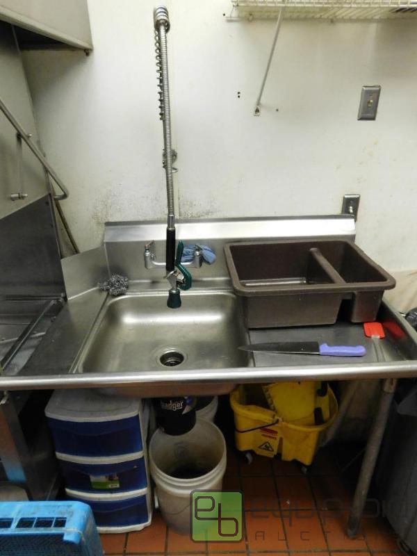 lot 1321 image: Right Side Dirty Dish Table with Spraydown and Disposal