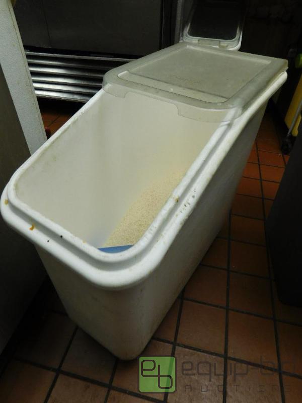 lot 1325B image: Rolling Dry Ingredient Bin