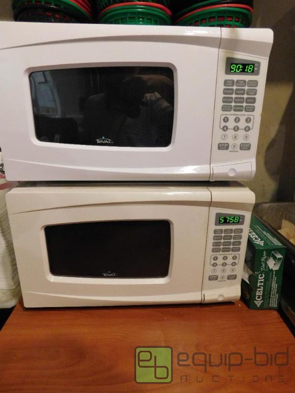 lot 1332 image: Lot of 2 Rival Microwaves