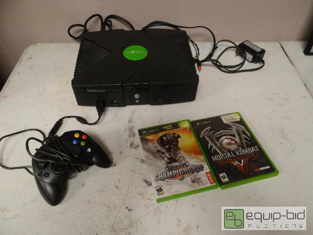 lot 2010 image: XBox Console Game Set 2 Games Included Controller Included
