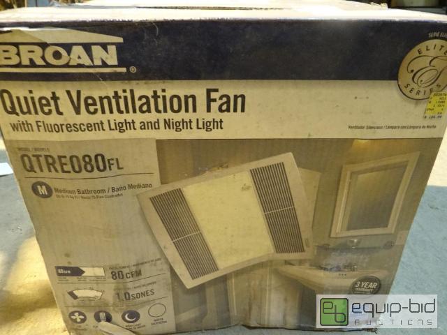 lot 2058 image: New in Box Broan Never Installed Quiet Ventilation Fan