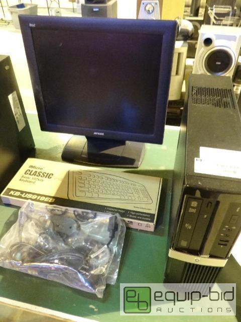 lot 2063 image: Hp 3000 Complete Desktop Set Speakers Not Included Windows 7 Operating System 3 ...