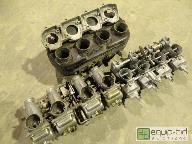lot 2074 image: Set of (2) 4 Carb Sets w Air Filter Box