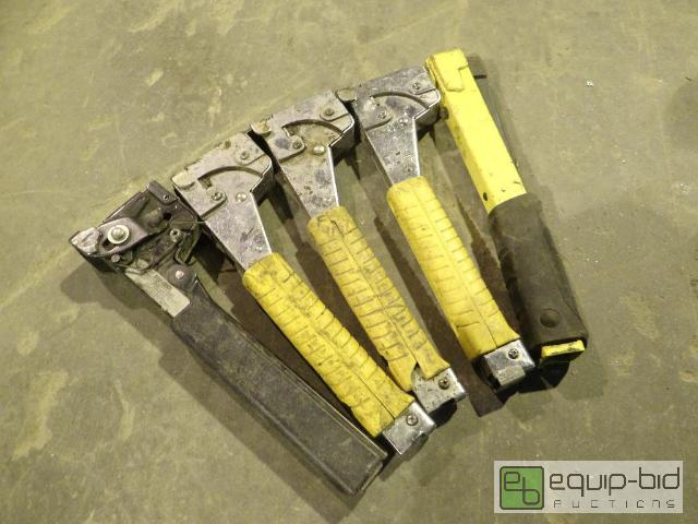 lot 2077 image: Set of (5) Roofing Staplers