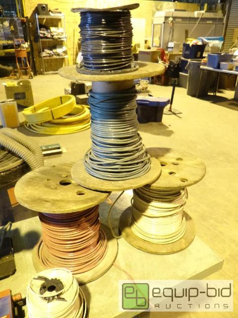 lot 2101 image: Large Lot of Misc Size Wire Spools