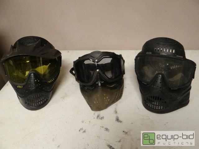 lot 2138 image: Lot of (3) Paint Ball Protection Mask