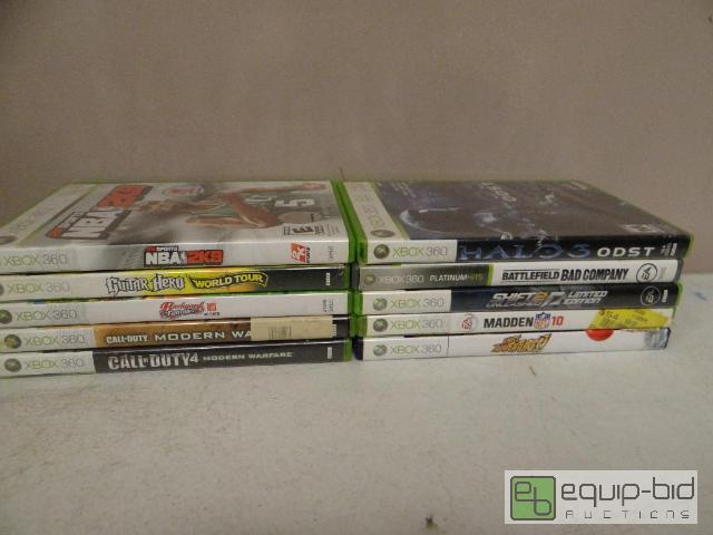 lot 2147 image: (10) Xbox 360 Console Games