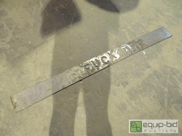 lot 2175 image: Personalized Metal Plate